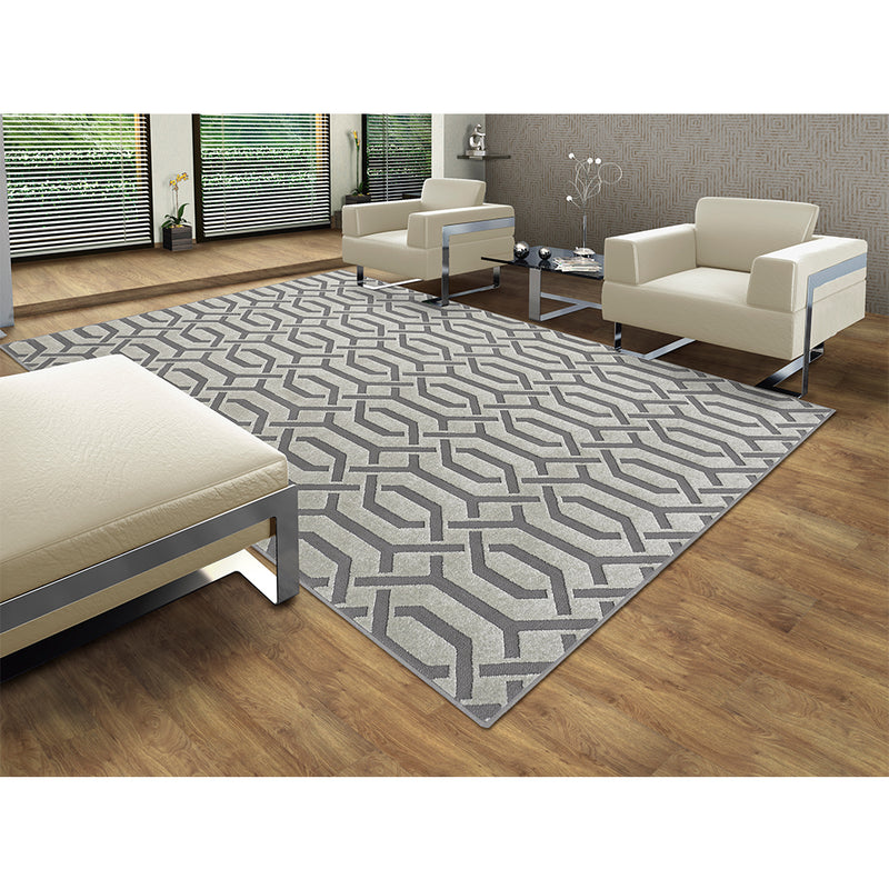 Tapete São Carlos Chevron Minerio 200 X 290 cm
