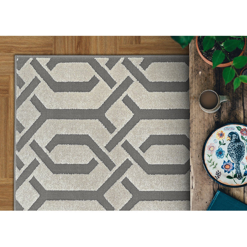 Tapete São Carlos Chevron Minerio 200 X 290 cm